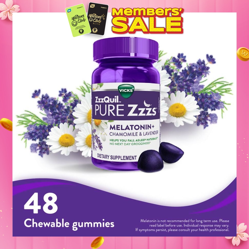Pure Zzzs Melatonin Sleep Aid Gummies (Helps You Fall Asleep Naturally) 48s (Expiry: Jul`2026)