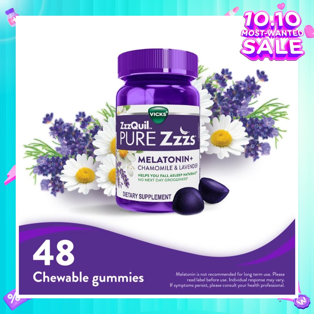 Pure Zzzs Melatonin Sleep Aid Gummies (Helps You Fall Asleep Naturally) 48s (Expiry: Jul`2026)