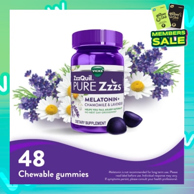 ZZZQUIL Pure Zzzs Melatonin Sleep Aid Gummies (Helps You Fall Asleep Naturally) 48s