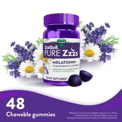 ZZZQUIL Pure Zzzs Melatonin Sleep Aid Gummies (Helps You Fall Asleep Naturally) 48s