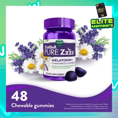 ZZZQUIL Pure Zzzs Melatonin Sleep Aid Gummies (Helps You Fall Asleep Naturally) 48s