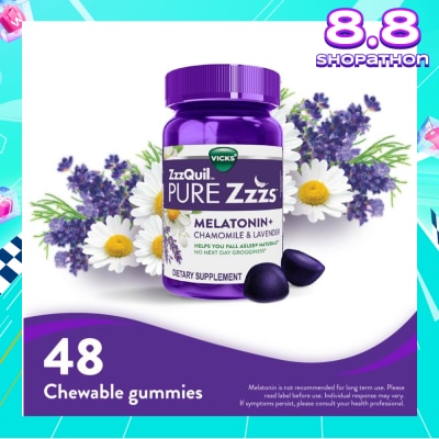 ZZZQUIL Pure Zzzs Melatonin Sleep Aid Gummies (Helps You Fall Asleep Naturally) 48s