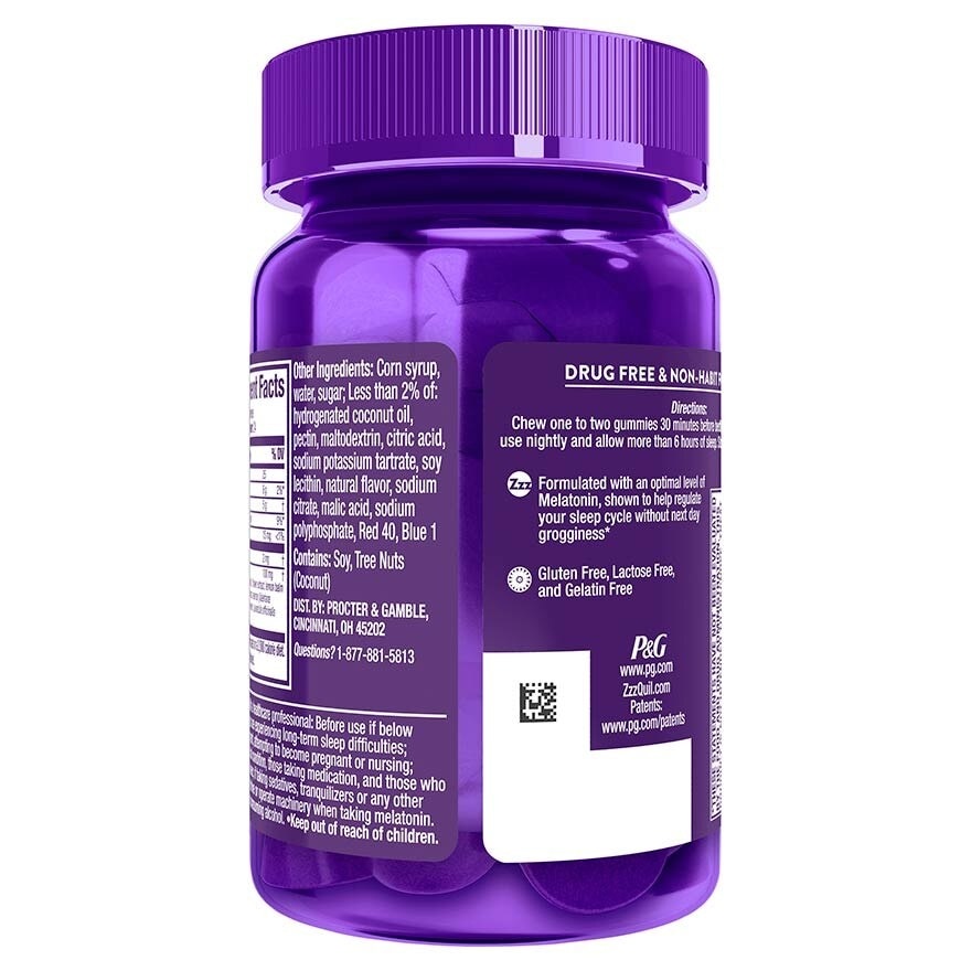 Pure Zzzs Melatonin Sleep Aid Gummies (Helps You Fall Asleep Naturally) 48s