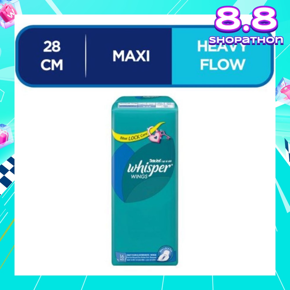 Wings Heavy Flow & Overnights Sanitary Pads With Wings 16pads