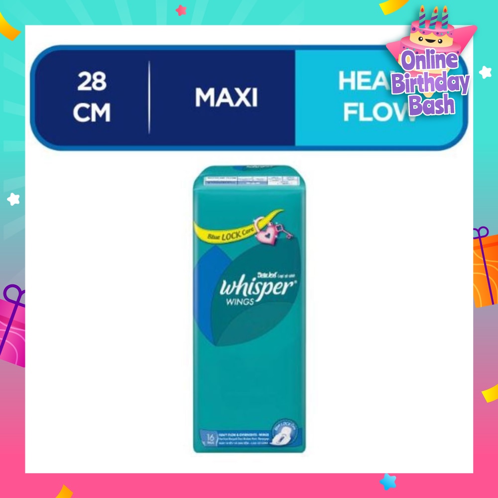 Wings Heavy Flow & Overnights Sanitary Pads With Wings 16pads