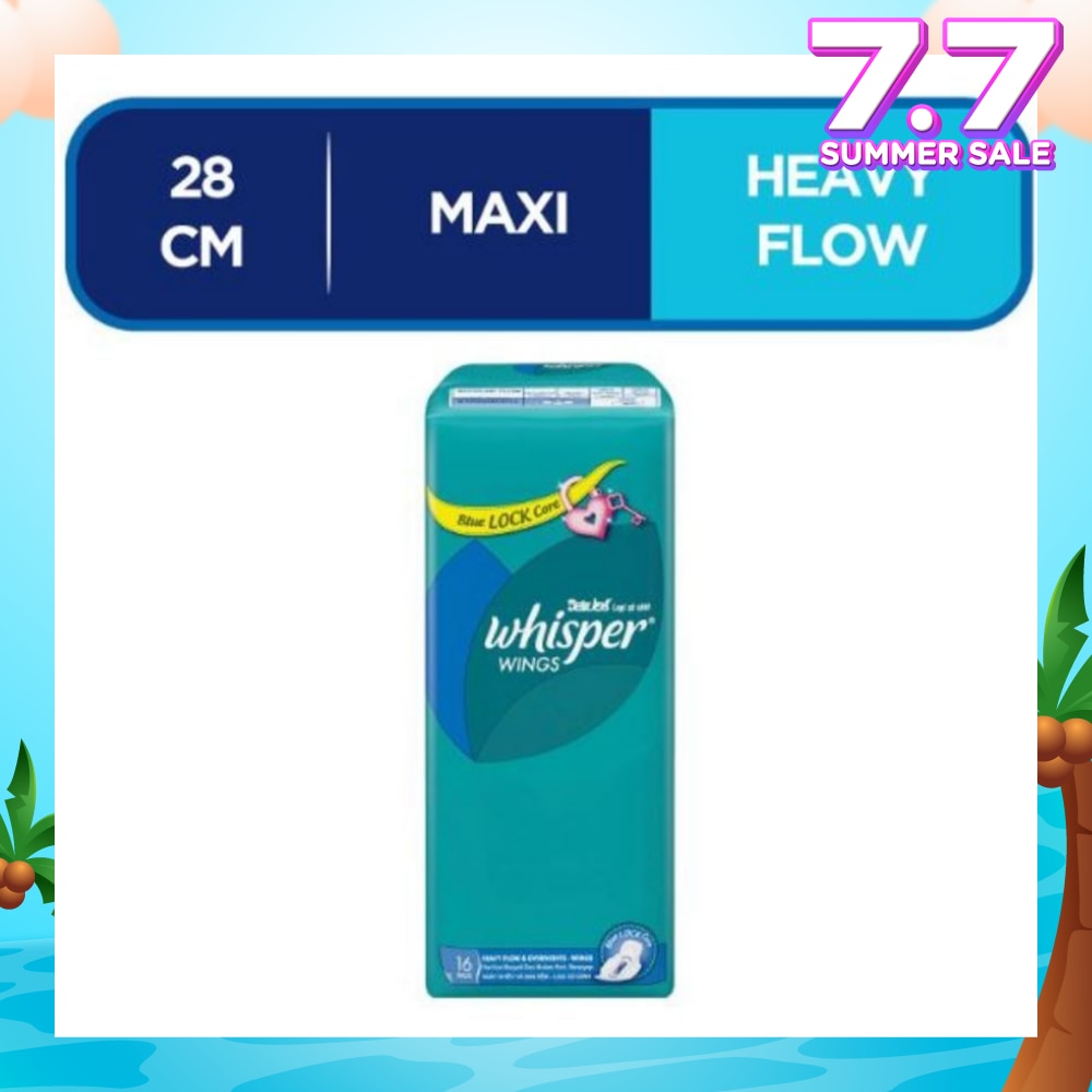 Wings Heavy Flow & Overnights Sanitary Pads With Wings 16pads