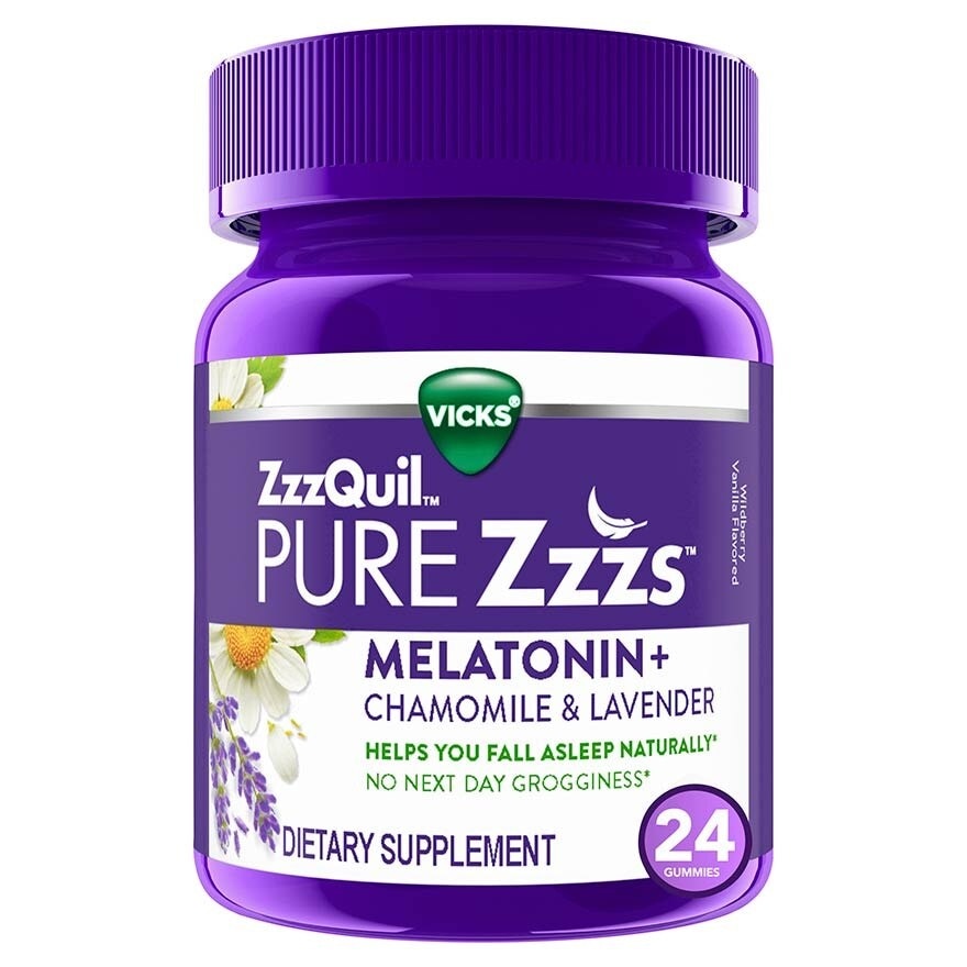 Pure Zzzs Melatonin Sleep Aid Gummies (Helps You Fall Asleep Naturally) 24s