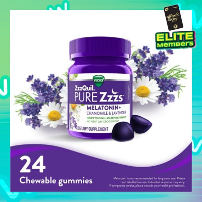 ZZZQUIL Pure Zzzs Melatonin Sleep Aid Gummies (Helps You Fall Asleep Naturally) 24s