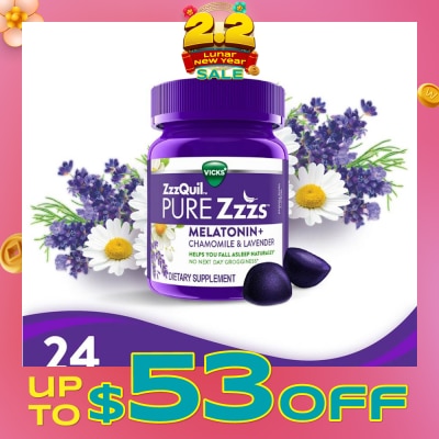 ZZZQUIL Pure Zzzs Melatonin Sleep Aid Gummies (Helps You Fall Asleep Naturally) 24s (Expiry: Oct`2026)