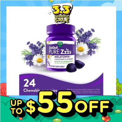 ZZZQUIL Pure Zzzs Melatonin Sleep Aid Gummies (Helps You Fall Asleep Naturally) 24s (Expiry: Oct`2026)