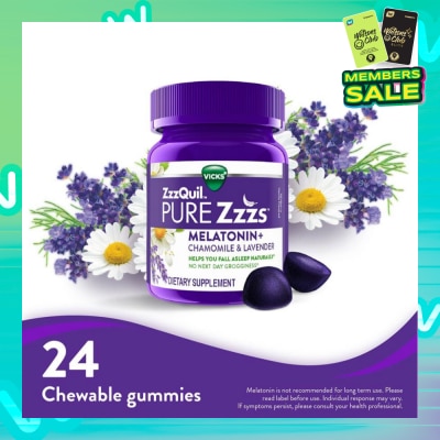 ZZZQUIL Pure Zzzs Melatonin Sleep Aid Gummies (Helps You Fall Asleep Naturally) 24s