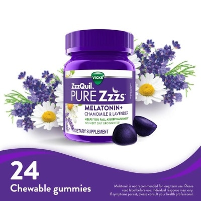 ZZZQUIL Pure Zzzs Melatonin Sleep Aid Gummies (Helps You Fall Asleep Naturally) 24s