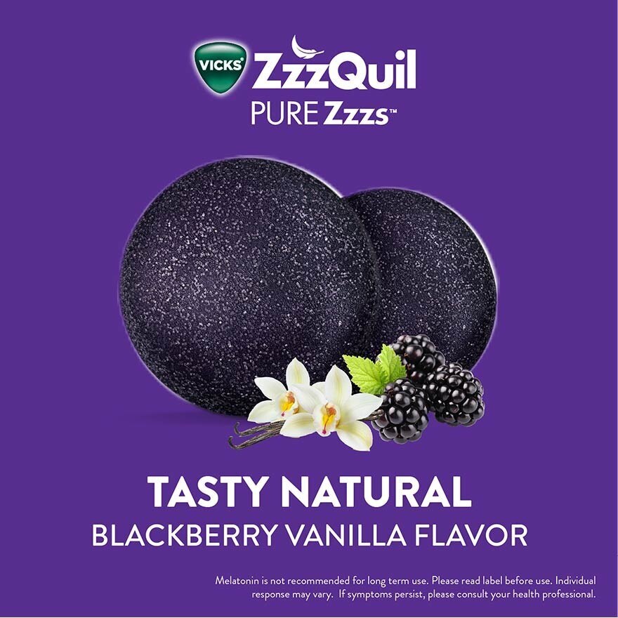 ZZZQUIL Pure ZZZs Sleep + De Stress Melatonin Sleep Aid