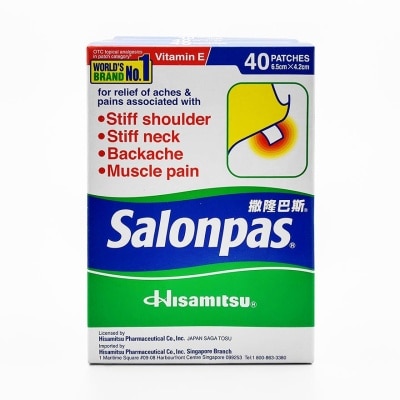 SALONPAS® Medi Plaster Patch Packset (Pain Relief Minor Aches + Muscle Joints) 40s X 3