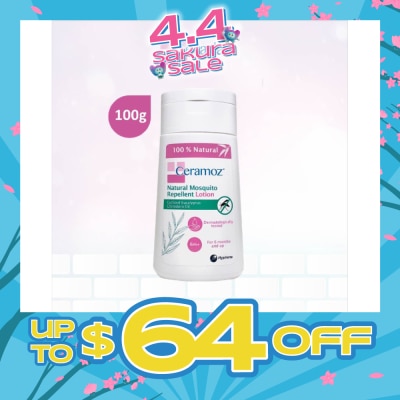 CERADAN - CERAMOZ Natural Mosquito Repellent Lotion (Cyclized Eucalyptus, Citriodora Oil, Dermatologically Tested, For 6 Months And Up) 100ml