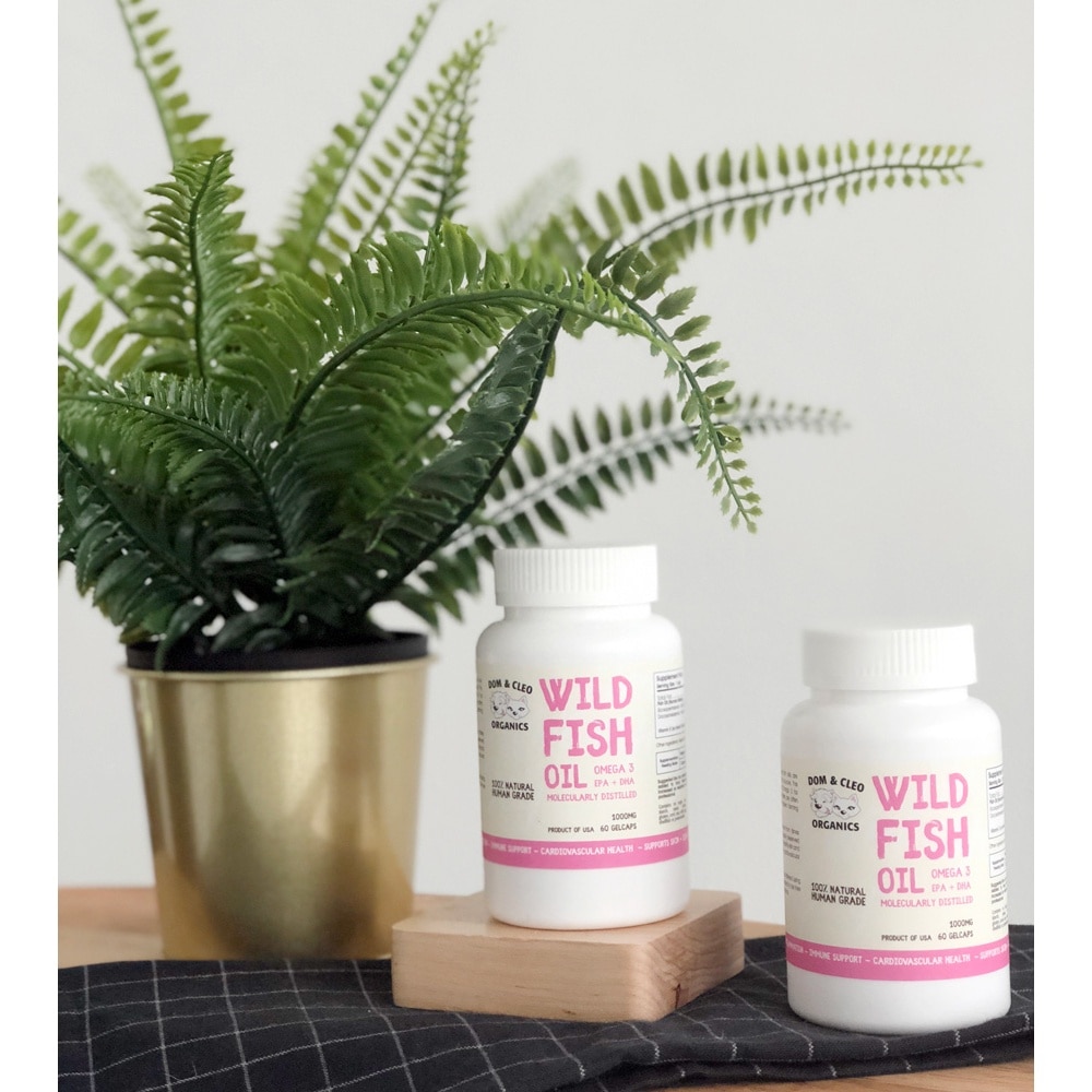 Wild Fish Oil 1000mg Gel Capsule Supplement for Dog & Cat 60s