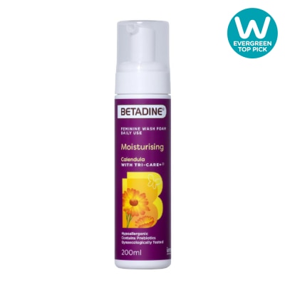 BETADINE® Moisturising Calendula Daily Use Feminine Wash Foam 200ml image