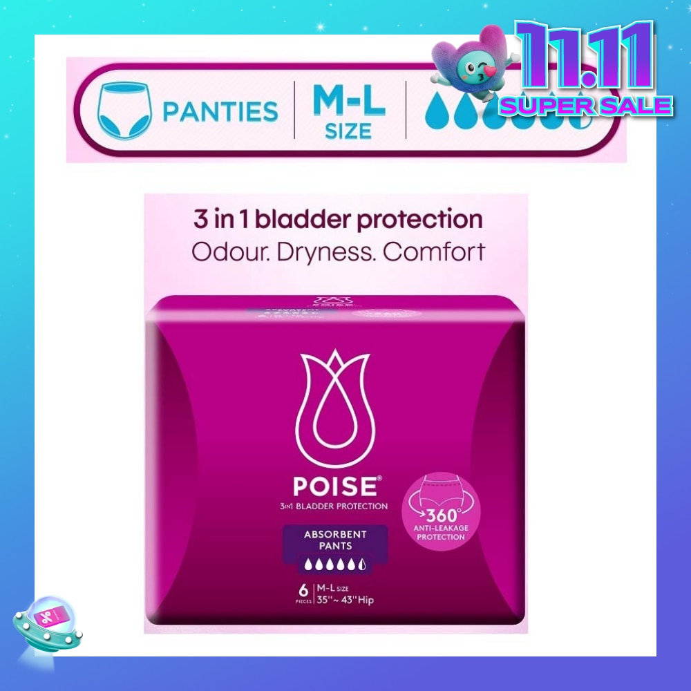 Pants M To L (Discreet Protection For Light Bladder Leakage) 6s