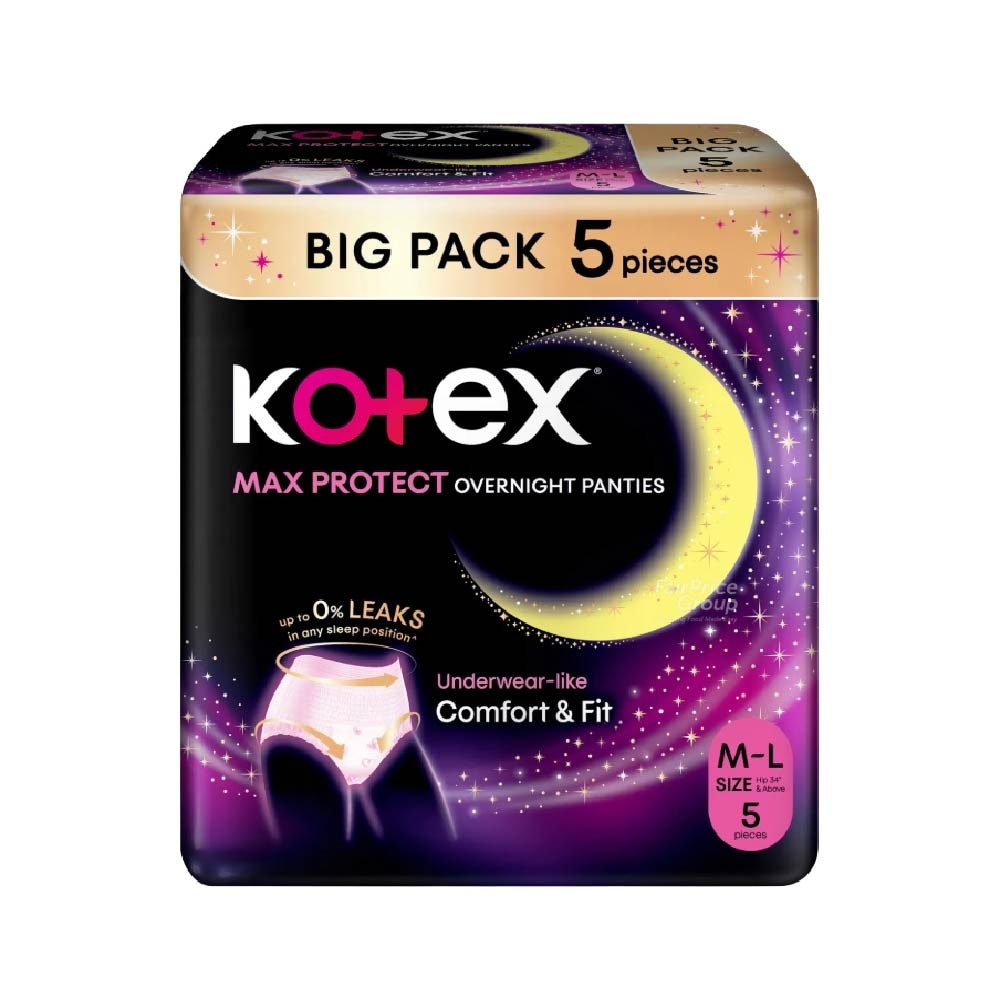 Max Protect Overnight Panties Size M-L 5s