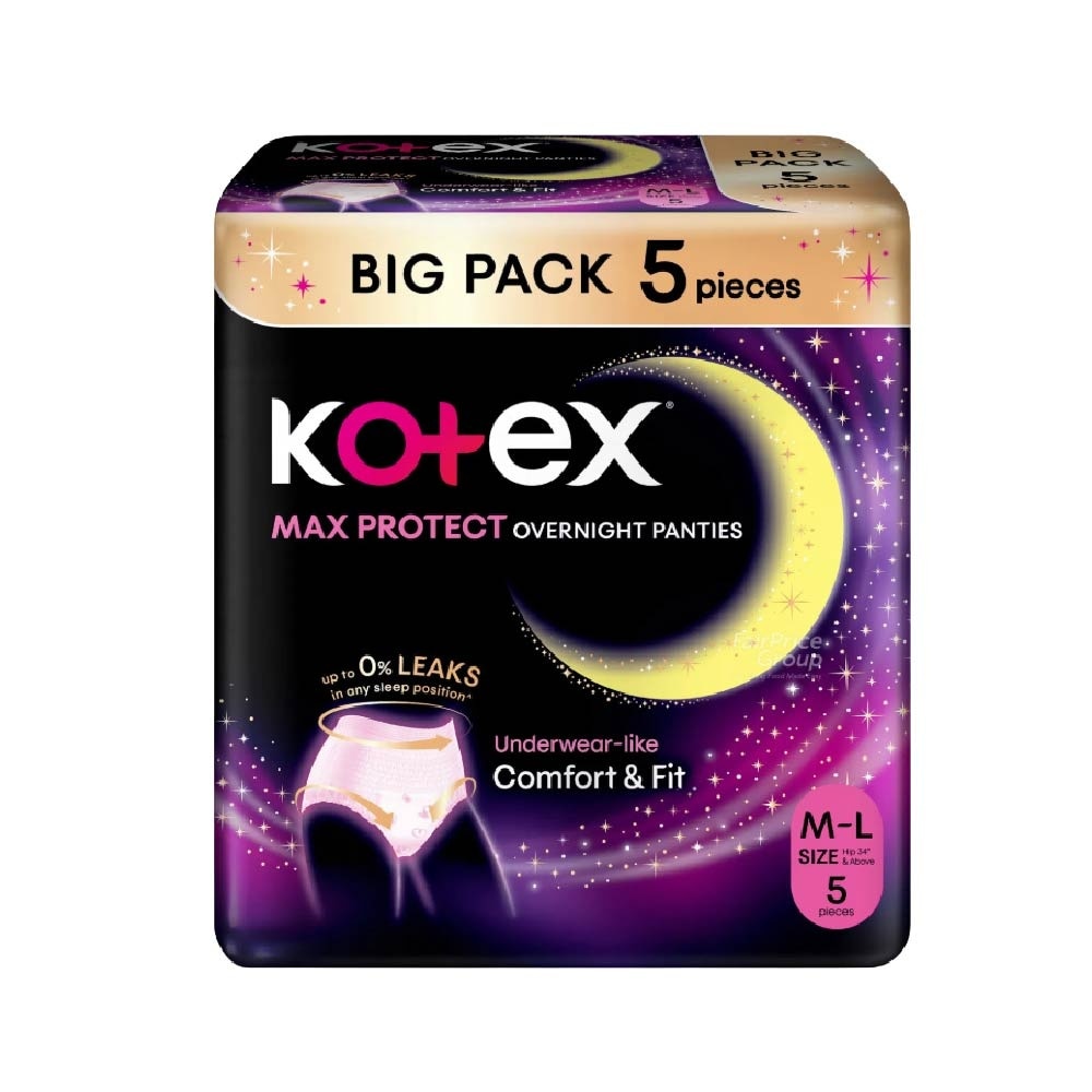 Max Protect Overnight Panties Size M-L 5s