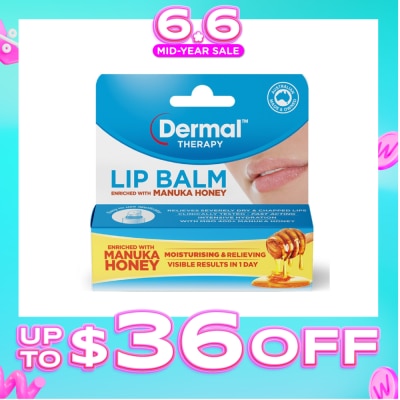 DERMAL THERAPY - Lip Balm Enriched With Manuka Honey 10g