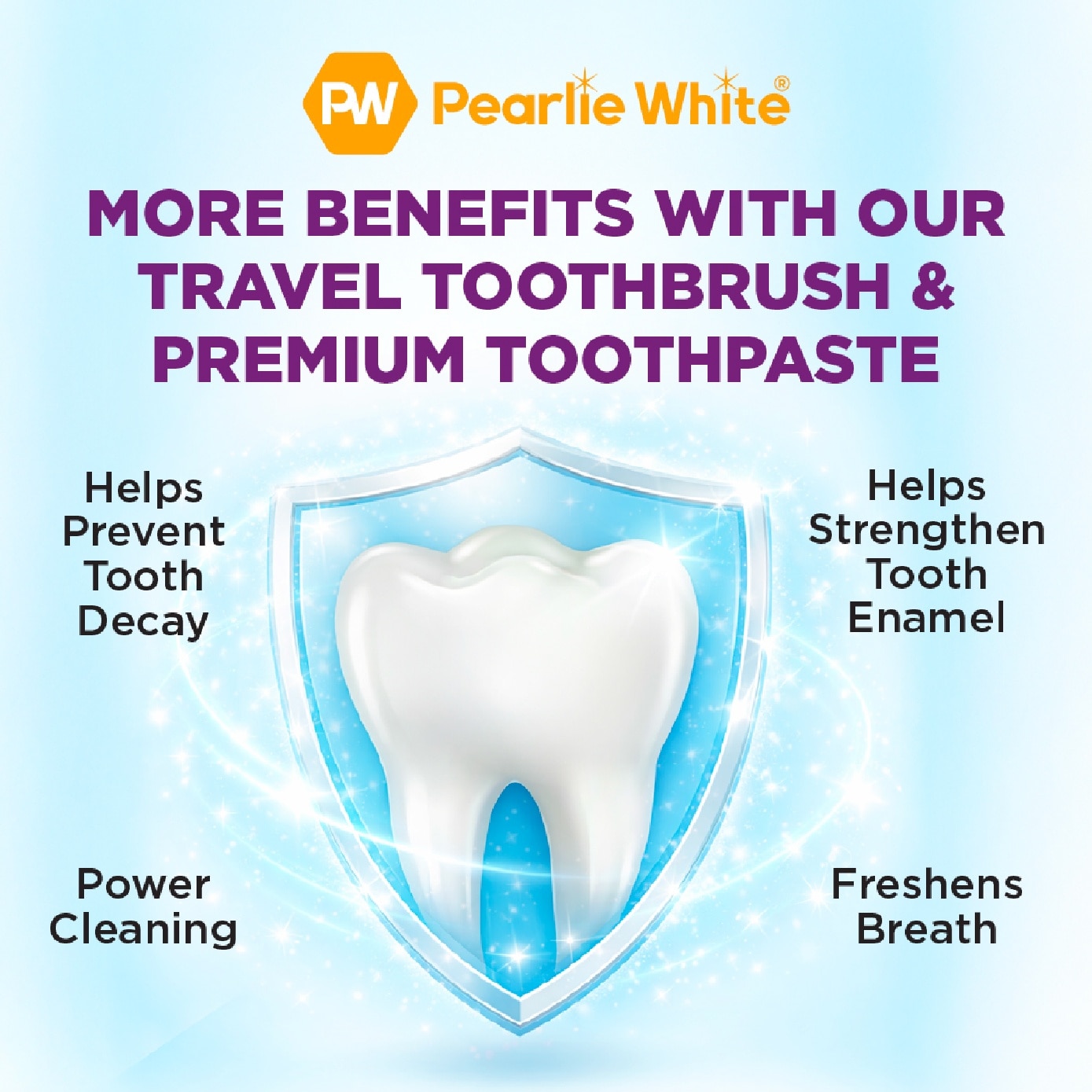 Travel Dental Kit consists of Toothbrush 1s + Premium Toothpaste 50g
