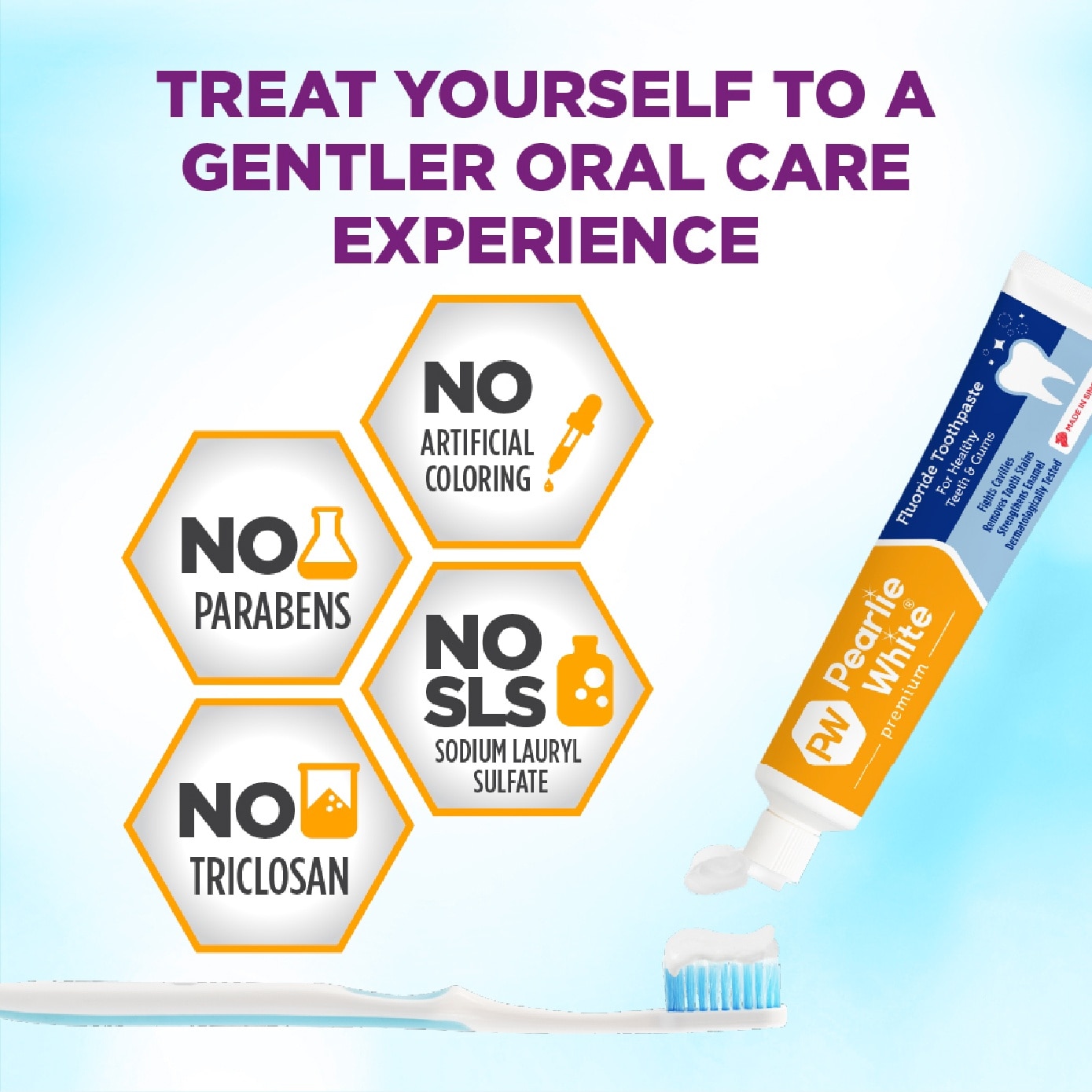 Travel Dental Kit consists of Toothbrush 1s + Premium Toothpaste 50g