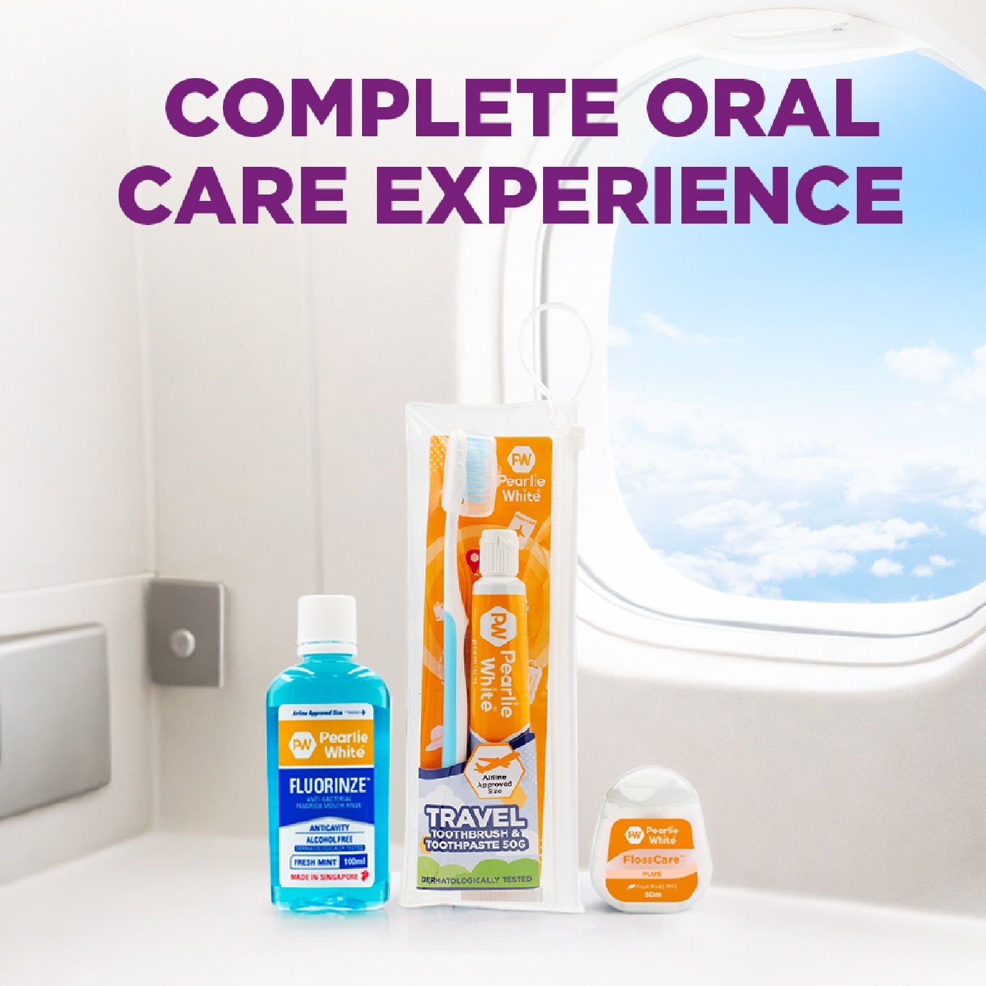Travel Dental Kit consists of Toothbrush 1s + Premium Toothpaste 50g