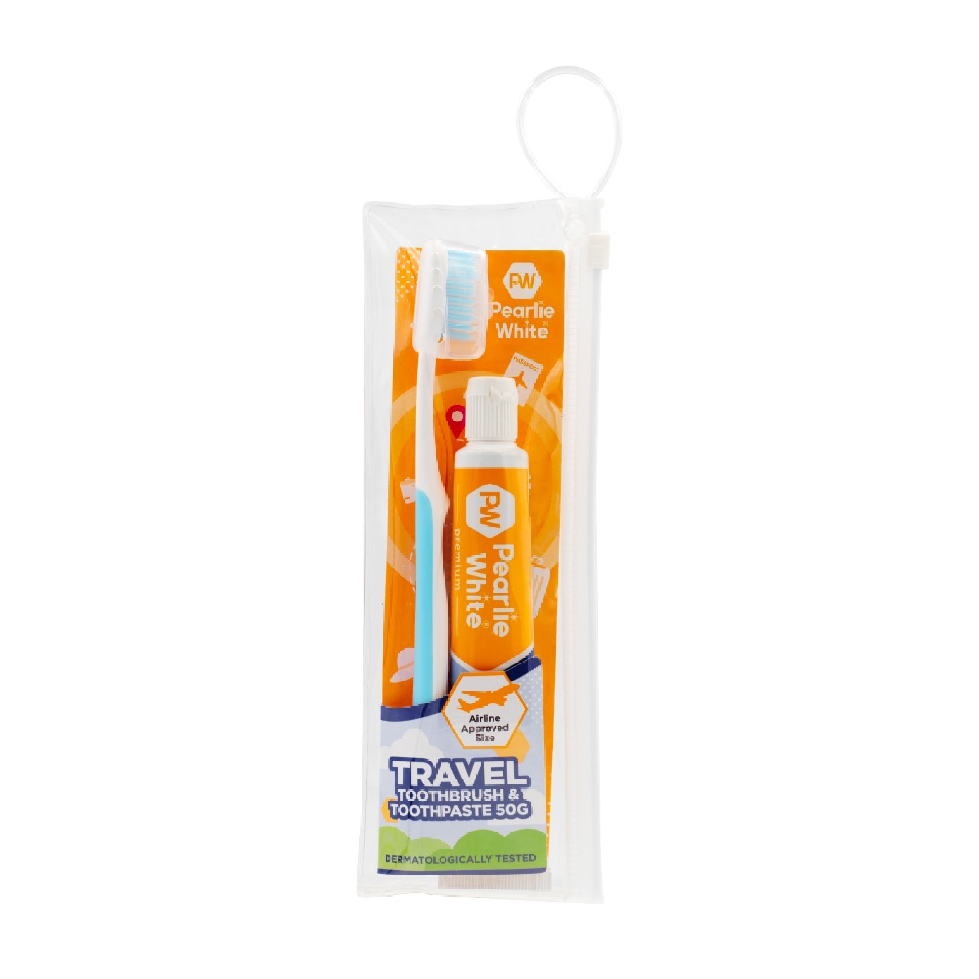Travel Dental Kit consists of Toothbrush 1s + Premium Toothpaste 50g