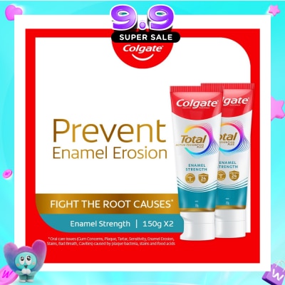 COLGATE - Total Active Prevention Plus Enamel Strength Toothpaste 150g x 2s image