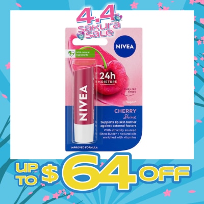 NIVEA - Lips Fruity Shine Cherry 4.8g