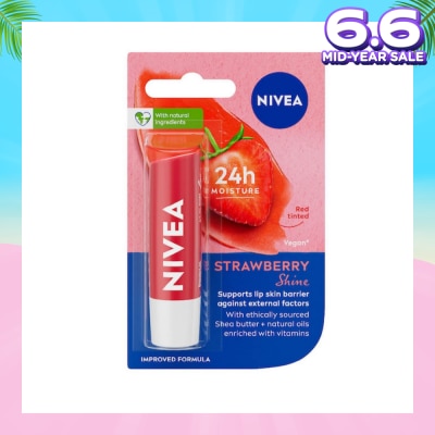 NIVEA Lips Fruity Shine Strawberry 4.8g