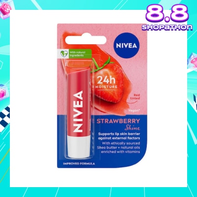 NIVEA Lips Fruity Shine Strawberry 4.8g