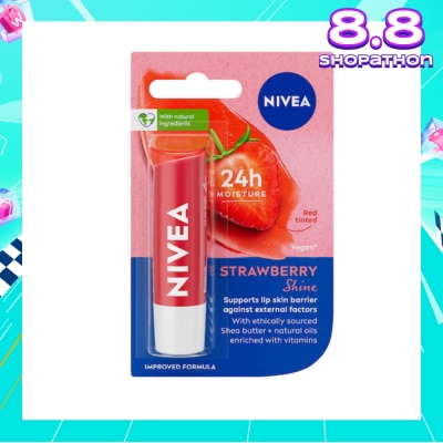 NIVEA Lips Fruity Shine Strawberry 4.8g