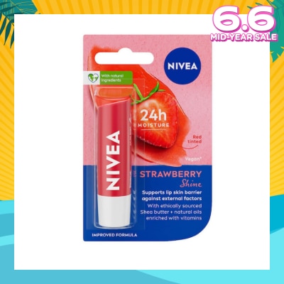 NIVEA Lips Fruity Shine Strawberry 4.8g