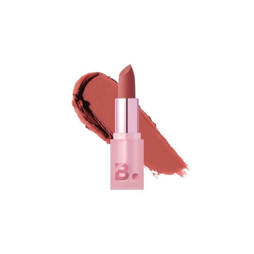 B. By Banila Velvet Blurred Veil Lip Matte Velvet Finish Lipstick (New Blooming Petal Edition 22ss) Pk03 Whispering Pink 3.7g