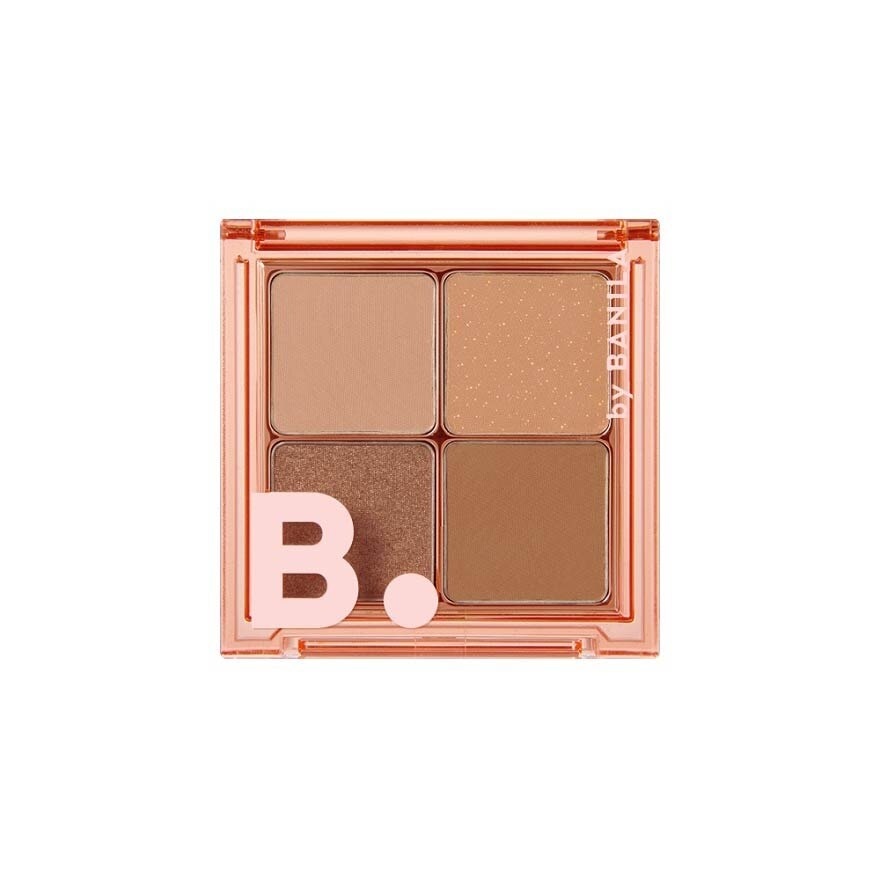 B. By Banila Mood On Eye Palette (01 Mellow Brown Eyeshadow,Eye Shadow Palette,Quad) 7g