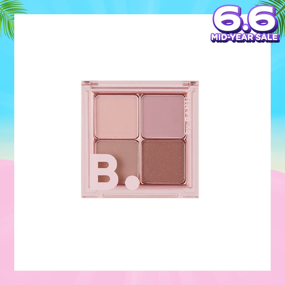 B. By Banila Mood On Eye Palette (04 Mellow Mauve Eyeshadow,Eye Shadow Palette,Quad) 7g