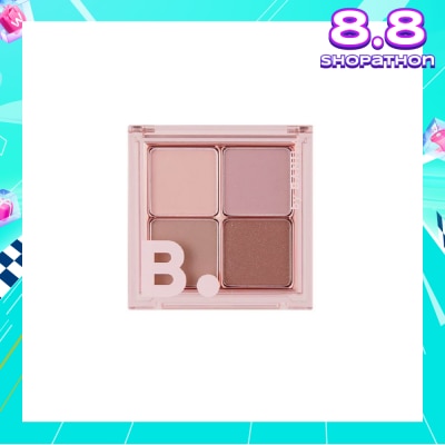 BANILA CO B. By Banila Mood On Eye Palette (04 Mellow Mauve Eyeshadow,Eye Shadow Palette,Quad) 7g