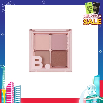 BANILA CO B. By Banila Mood On Eye Palette (04 Mellow Mauve Eyeshadow,Eye Shadow Palette,Quad) 7g