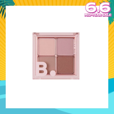 BANILA CO B. By Banila Mood On Eye Palette (04 Mellow Mauve Eyeshadow,Eye Shadow Palette,Quad) 7g
