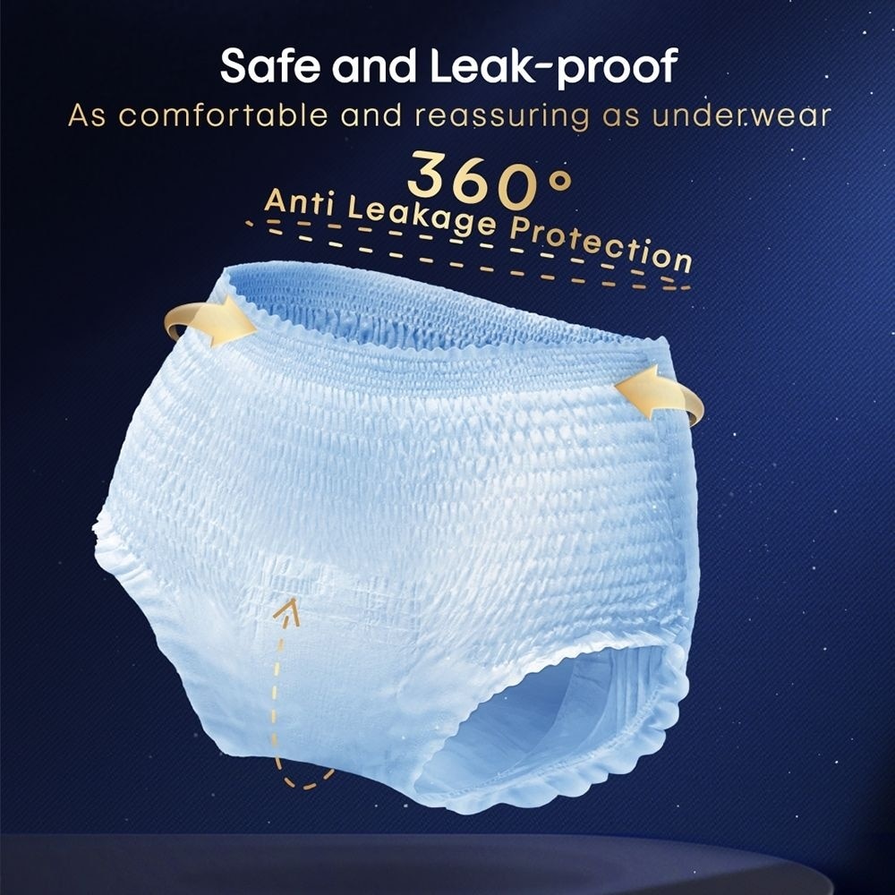 Platinum Cotton Overnight Panties Size M-L 2s