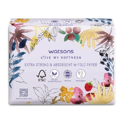 WATSONS X Flower Extra Strong And Absorbent M Fold Paper (Extra Strong and Absorbent) 250s