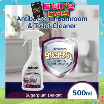 TIDYSOL - Sugarplum Delight Antibacterial Bathroom & Toilet Cleaner (Eliminates 99.99% Of Germs And Bacteria, Shining Clean And Stain Dissolving) 500ml