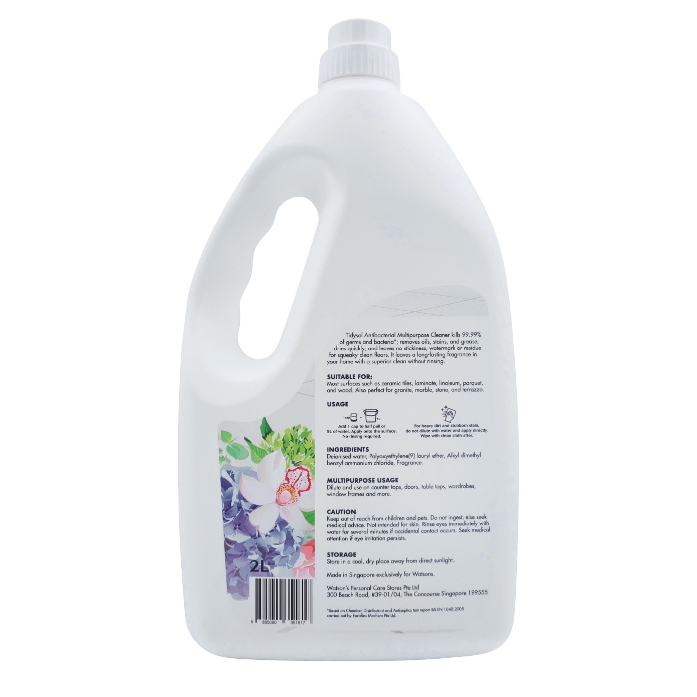Garden Bloom Antibacterial Multipurpose Cleaner (Eliminates 99.99% Of Germs And Bacteria, Pet-friendly, Non-toxic) 2L