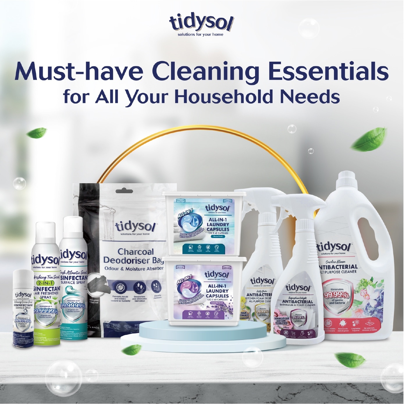 Garden Bloom Antibacterial Multipurpose Cleaner (Eliminates 99.99% Of Germs And Bacteria, Pet-friendly, Non-toxic) 2L