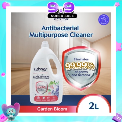 TIDYSOL - Garden Bloom Antibacterial Multipurpose Cleaner (Eliminates 99.99% Of Germs And Bacteria, Pet-friendly, Non-toxic) 2L image