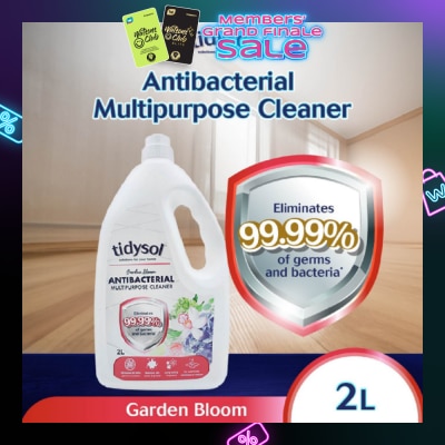 TIDYSOL Garden Bloom Antibacterial Multipurpose Cleaner (Eliminates 99.99% Of Germs And Bacteria) 2000ml