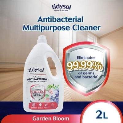 TIDYSOL Garden Bloom Antibacterial Multipurpose Cleaner (Eliminates 99.99% Of Germs And Bacteria) 2000ml