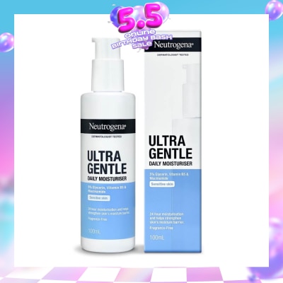 NEUTROGENA - Ultra Gentle Daily Moisturiser (24 Hour Moisturization And Helps Strengthen Skin Moisture Barrier) 100ml